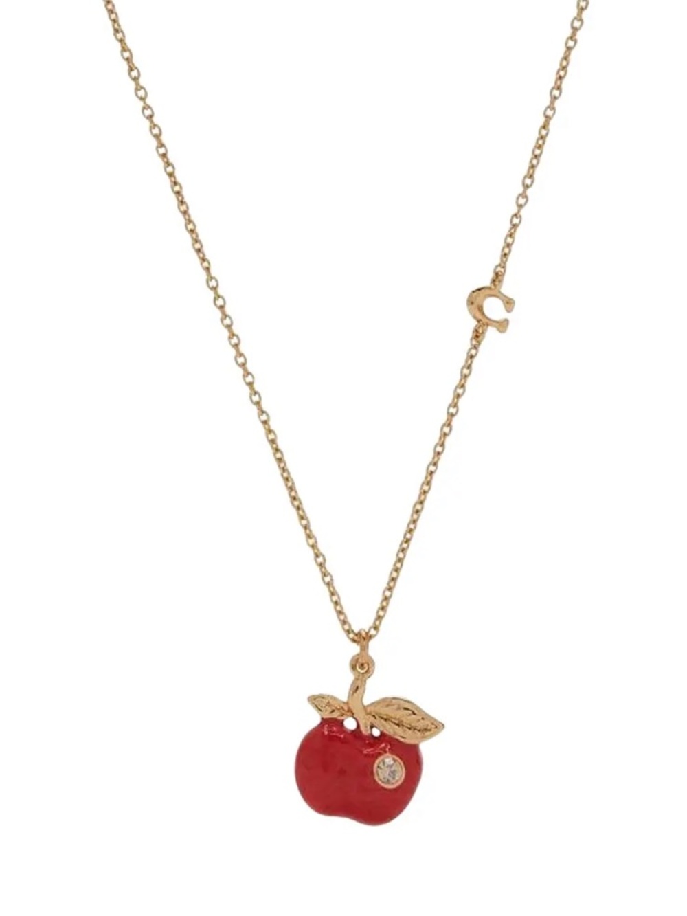 Coach Signature Apple Pendant Necklace